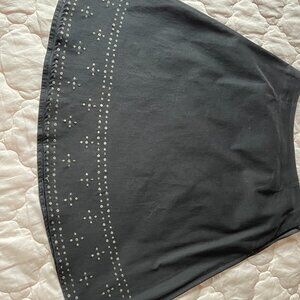 A line skirt with Sequin border